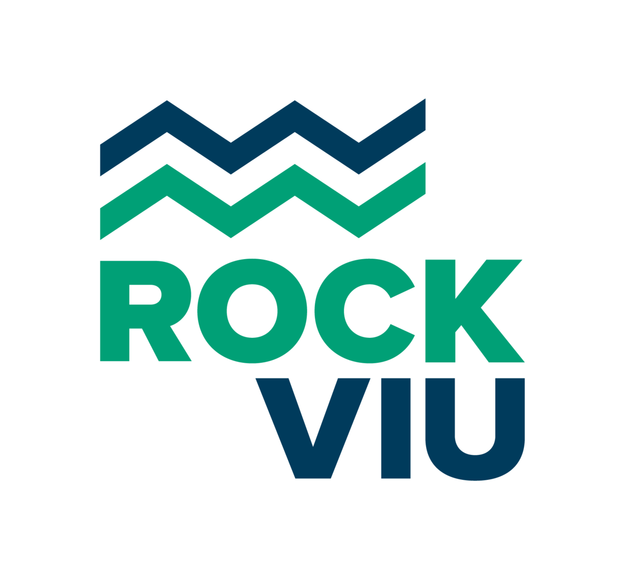 RockVIU logo with waves