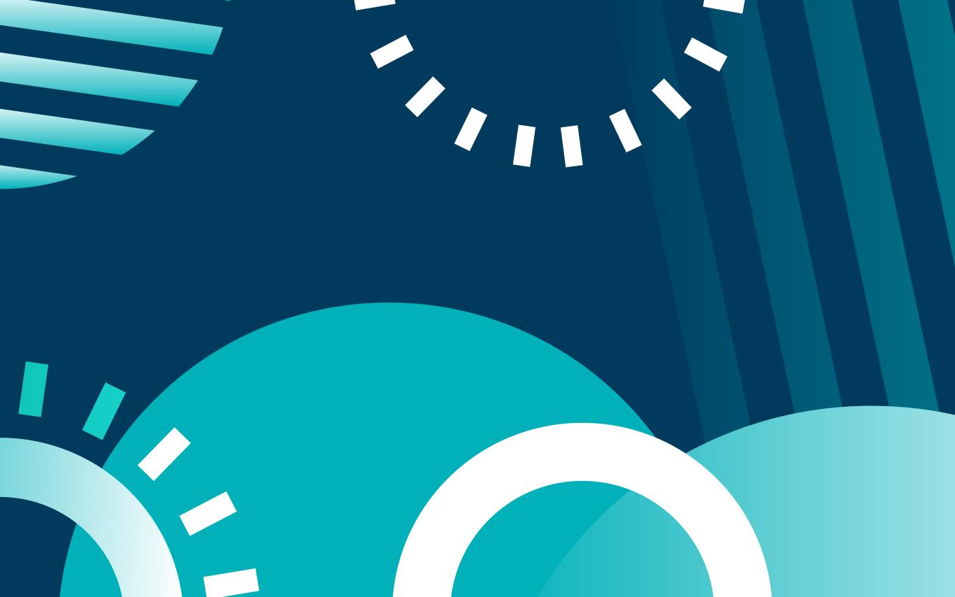 Patterns with lively teal ball shapes.